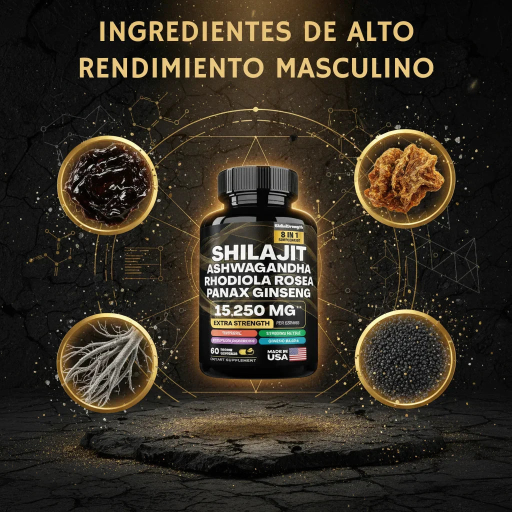 Cápsulas de Shilajit 100% Puro del Himalaya 🏔️✨ con 92 Minerales 💪