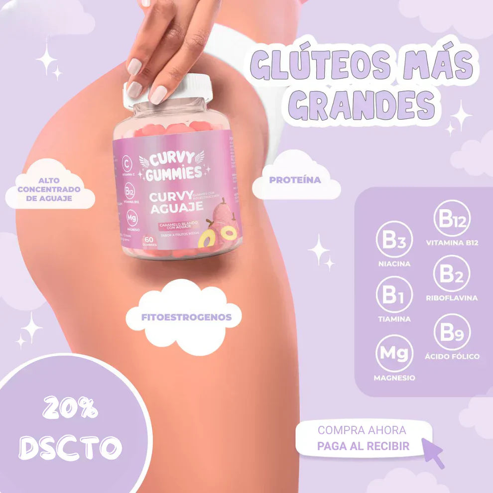 💖 Curvy Gummies🌸 – Realza tus curvas naturalmente🍑