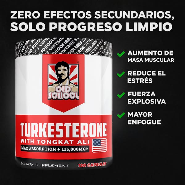 Turkesterone™ - Eleva Tu Fuerza y Vitalidad Masculina (60 Cápsulas)