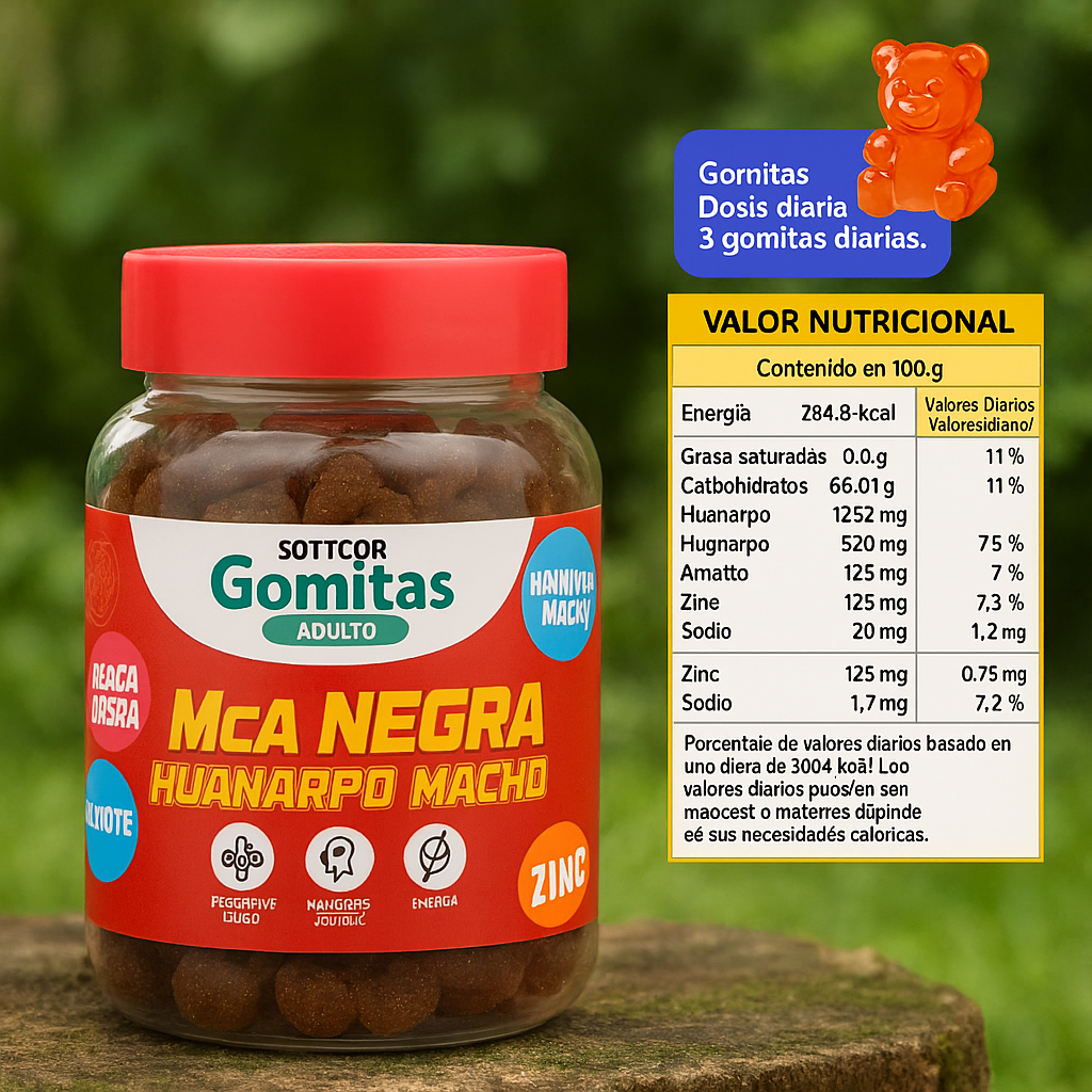 Gomitas Maca Negra + Huanarpo Macho⚡️🔥